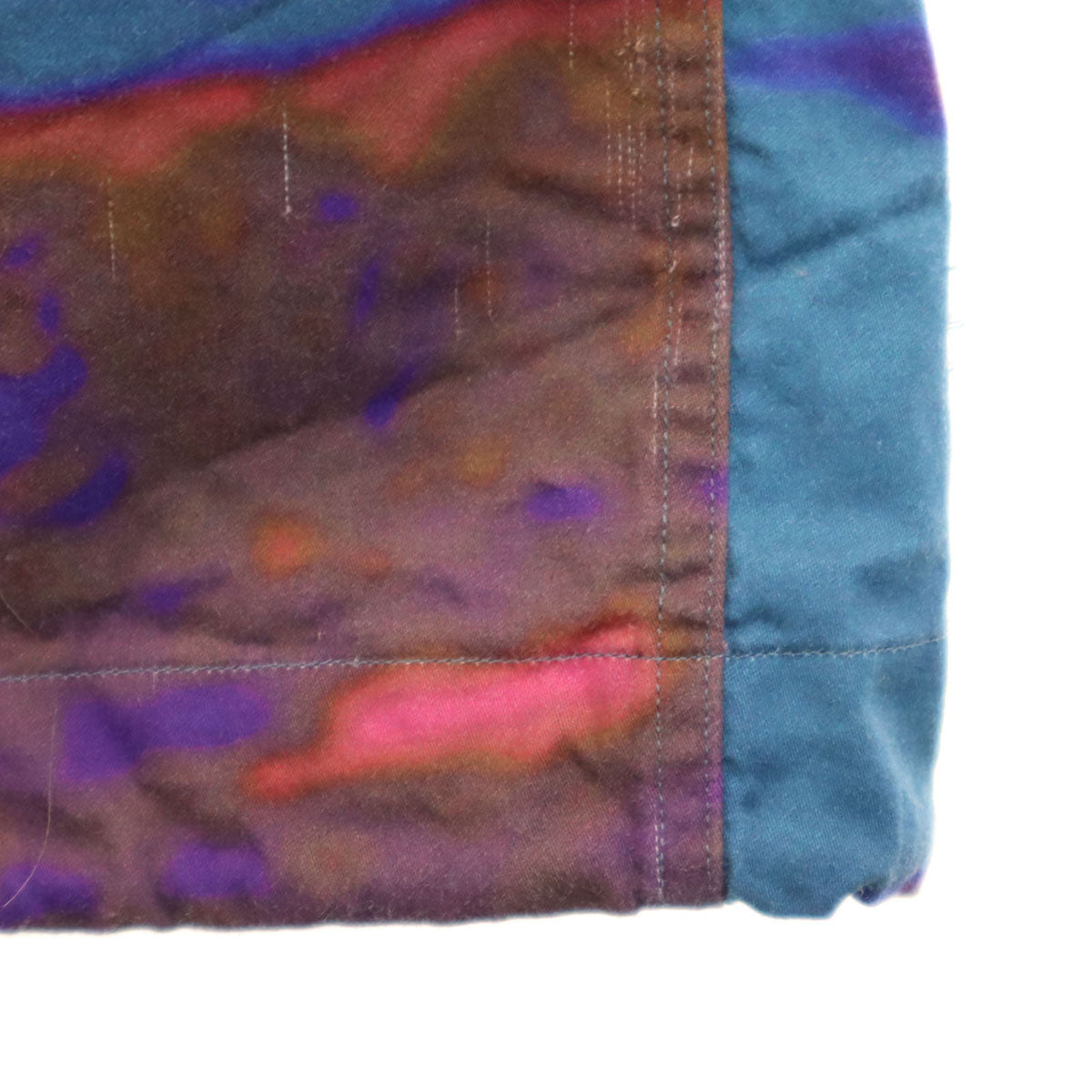 Paul Smith ポールスミス 日本製 総柄 半袖 ジップアップ シャツ L ブルー系 メンズ