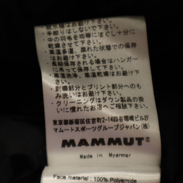 マムート ダウンジャケット XS/S チャコールブラック Mammut アウトドア メンズ