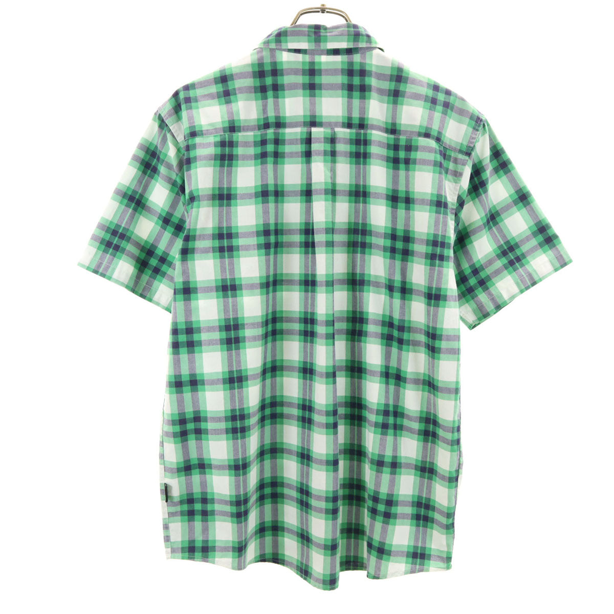 patagonia パタゴニア チェック 半袖 シャツ M グリーン系 RN51884 アウトドア メンズ