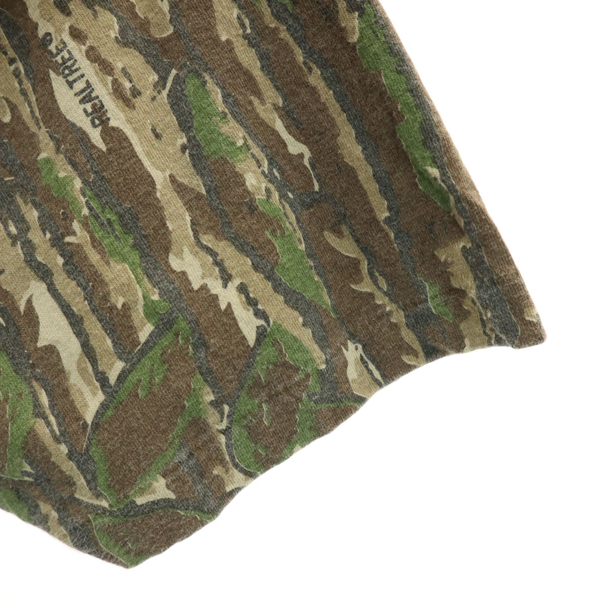 SASQUATCH サスクワッチ 90s USA製 オールド 迷彩柄 半袖 Tシャツ L カーキ ポケT シングルステッチ メンズ