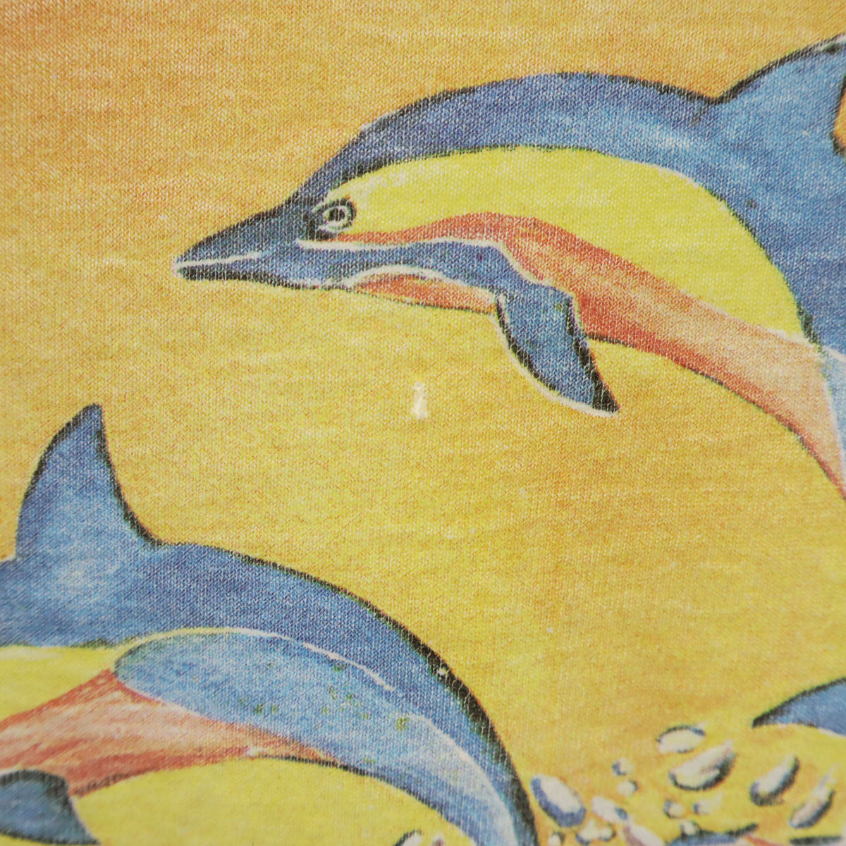 90s オールド イルカ プリント 半袖 Tシャツ ホワイト シングルステッチ レディース