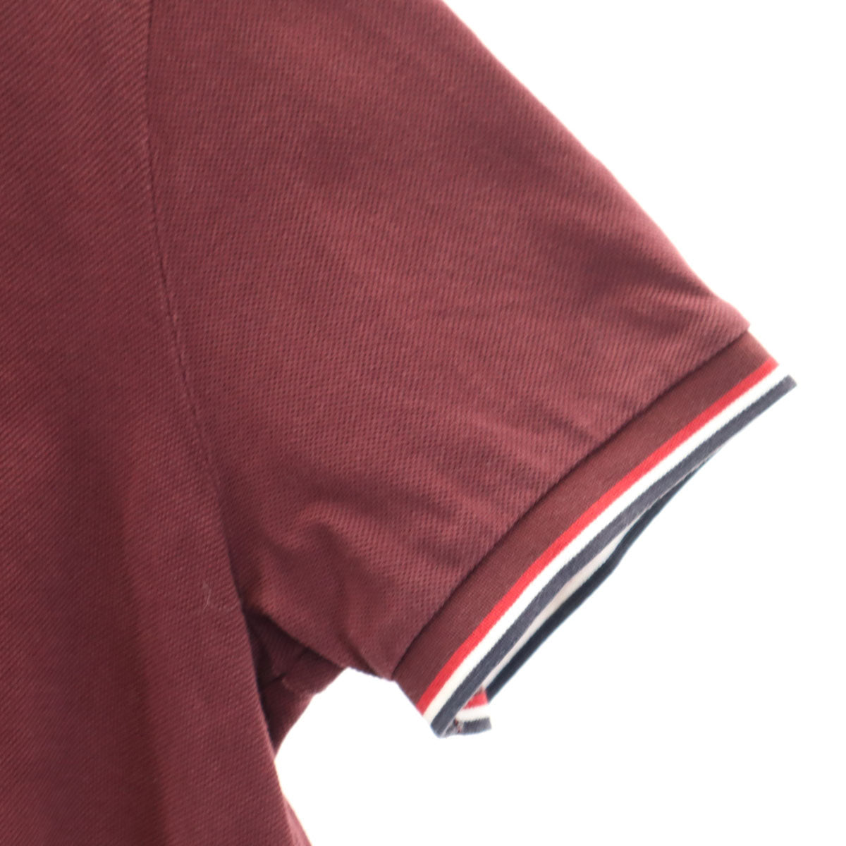 MONCLER モンクレール 半袖 ポロシャツ M ボルドー POLO MANICA メンズ