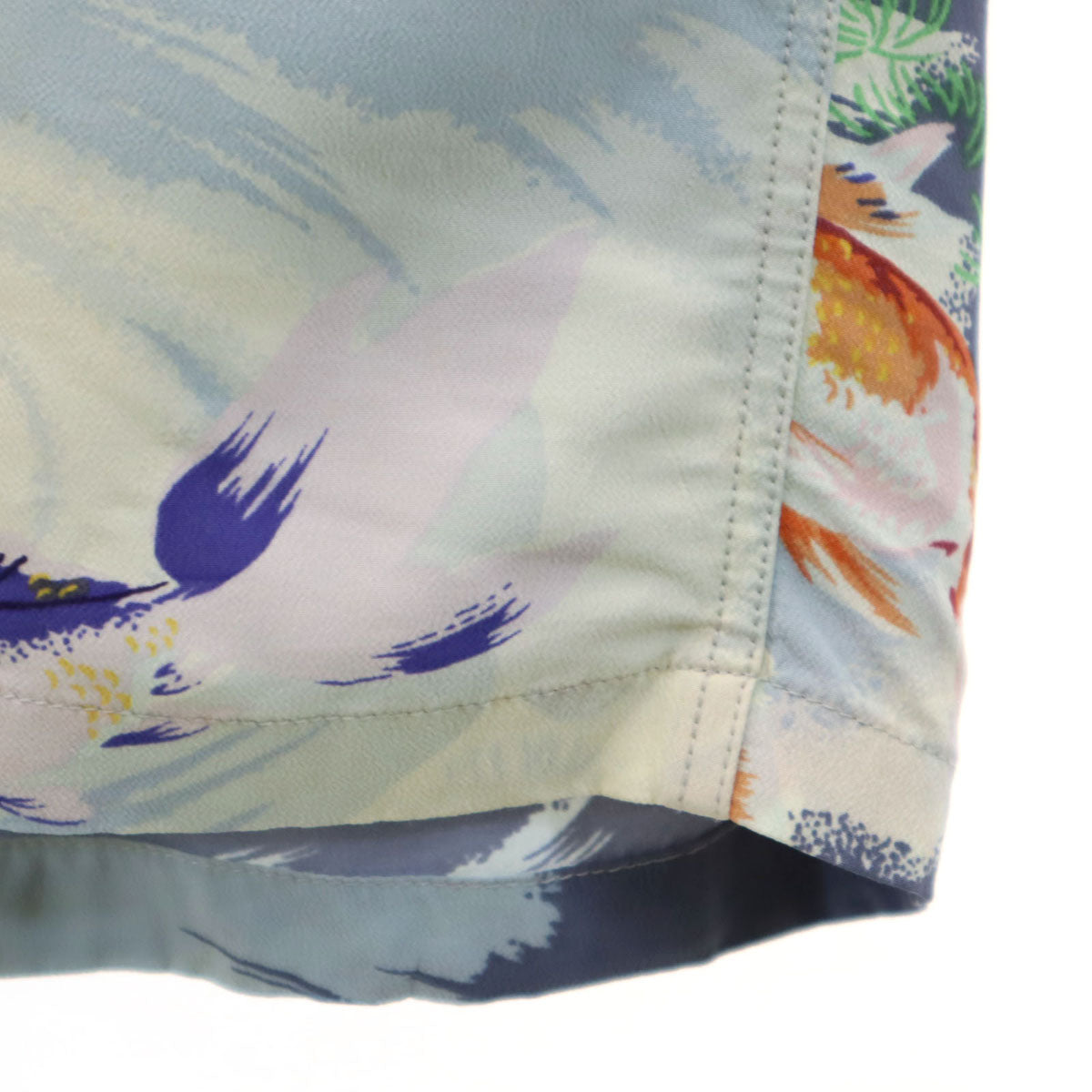 SUN SURF サンサーフ 日本製 GOLD FISH 金魚柄 半袖 アロハシャツ XL 水色 東洋エンタープライズ SS38027 メンズ