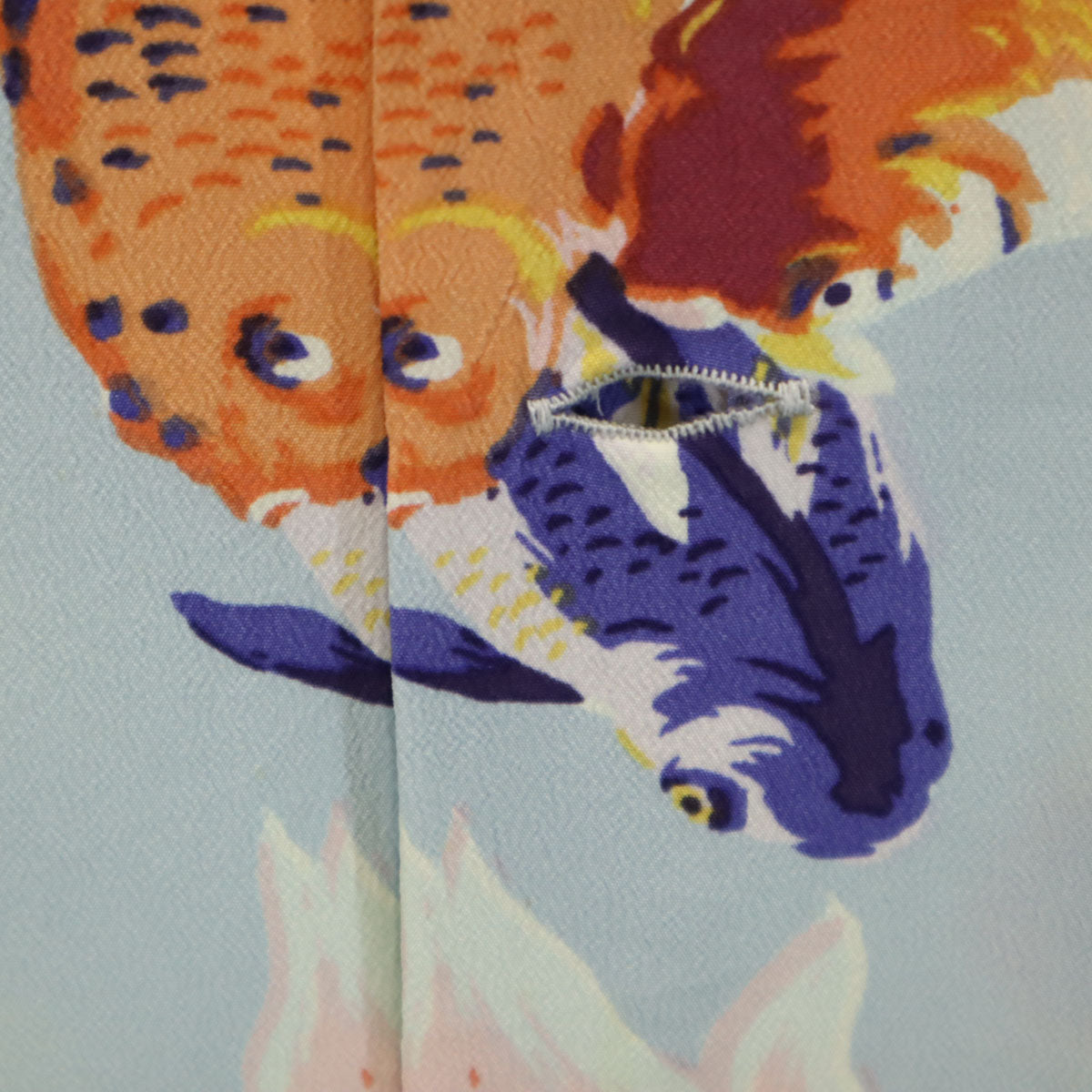 SUN SURF サンサーフ 日本製 GOLD FISH 金魚柄 半袖 アロハシャツ XL 水色 東洋エンタープライズ SS38027 メンズ