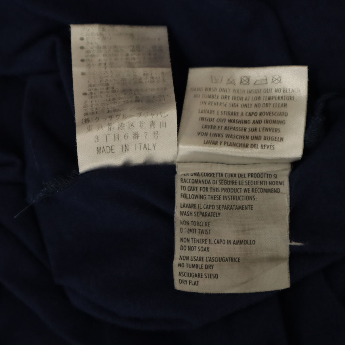 GUCCI グッチ イタリア製 半袖 Tシャツ XL ネイビー ポケT メンズ