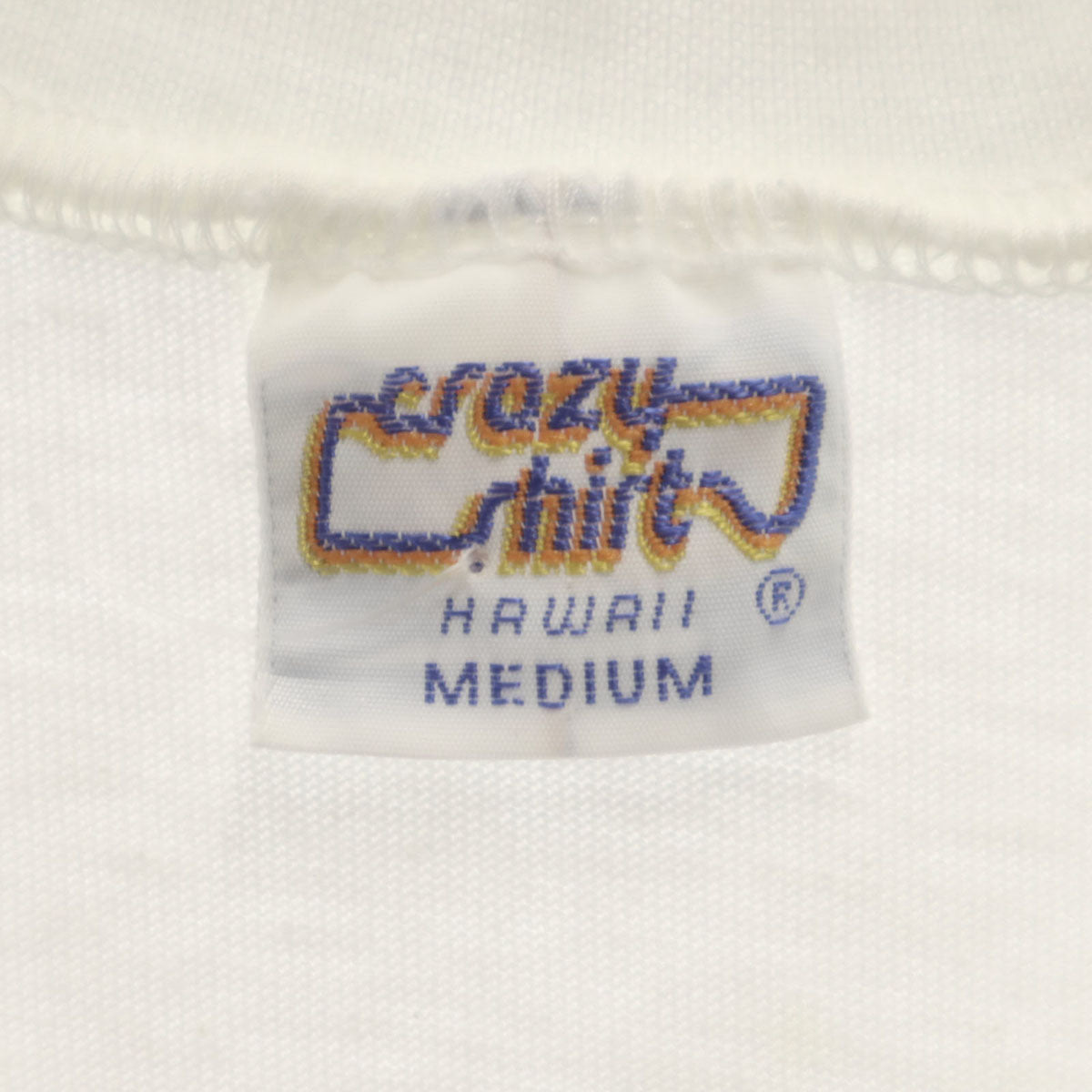 Crazy Shirt クレイジーシャツ 90s USA製 オールド 動物園 アニマル 半袖 Tシャツ M ホワイト メンズ