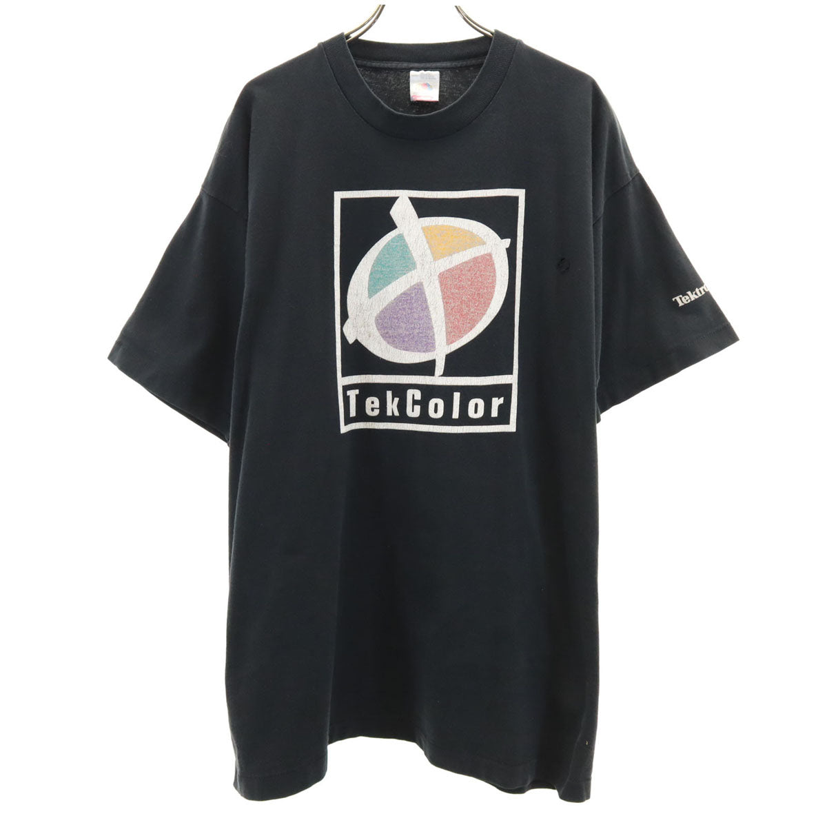 FRUIT OF THE LOOM フルーツオブザルーム 90s オールド 半袖 Tシャツ XL ブラック シングルステッチ メンズ