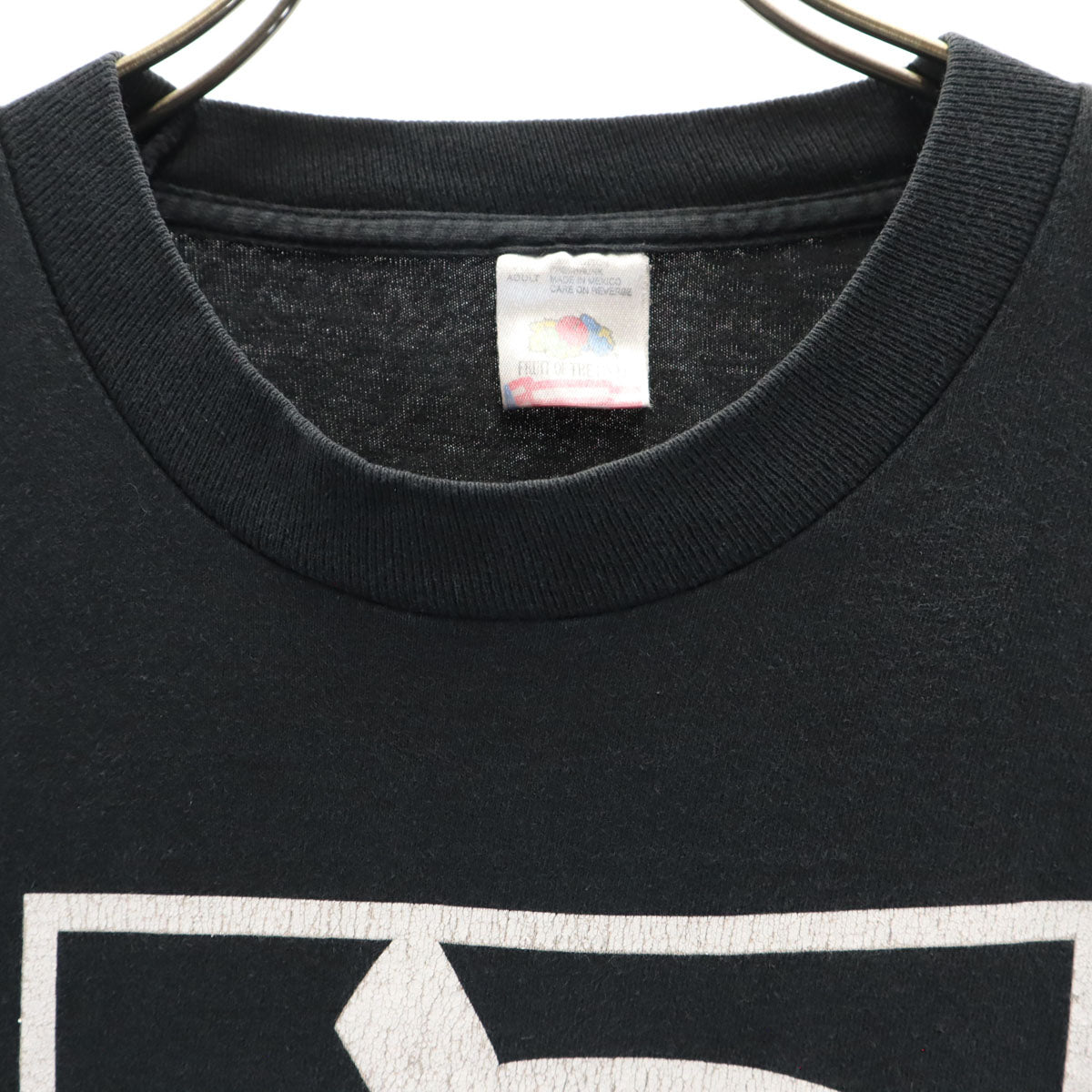 FRUIT OF THE LOOM フルーツオブザルーム 90s オールド 半袖 Tシャツ XL ブラック シングルステッチ メンズ