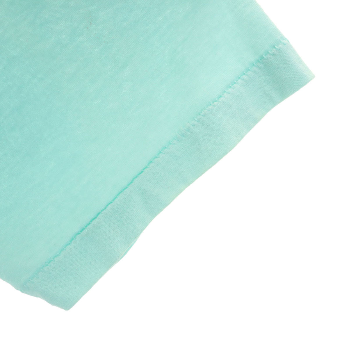 90s オールド 羊 プリント 半袖 Tシャツ ミントブルー シングルステッチ レディース