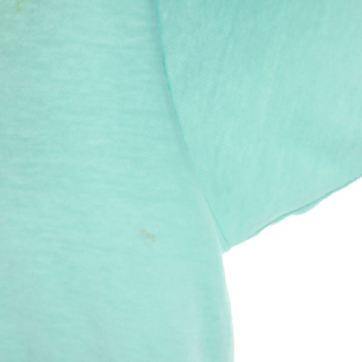 90s オールド 羊 プリント 半袖 Tシャツ ミントブルー シングルステッチ レディース