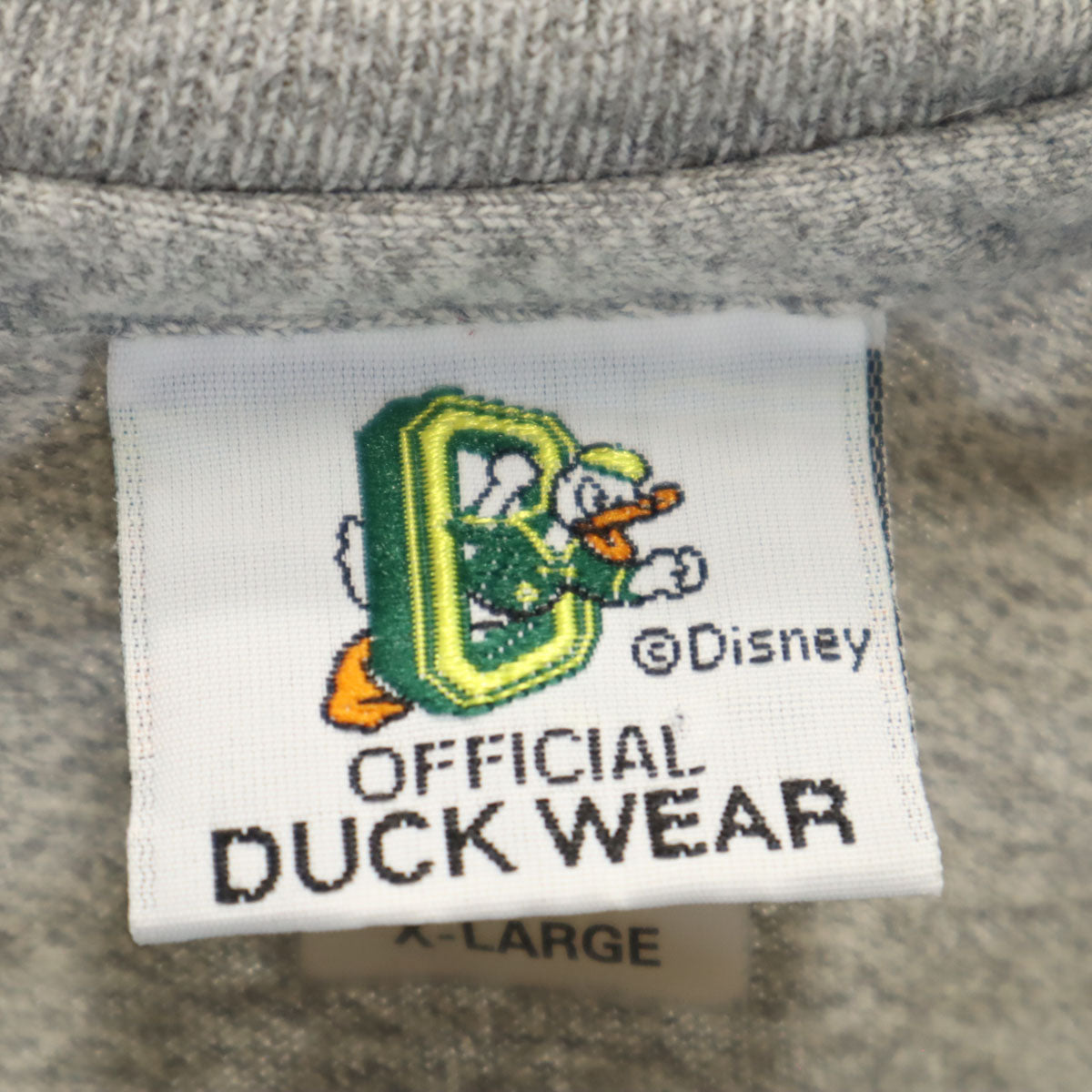 DUCK WEAR 90s USA製 オールド 半袖 Tシャツ XL グレー シングルステッチ メンズ