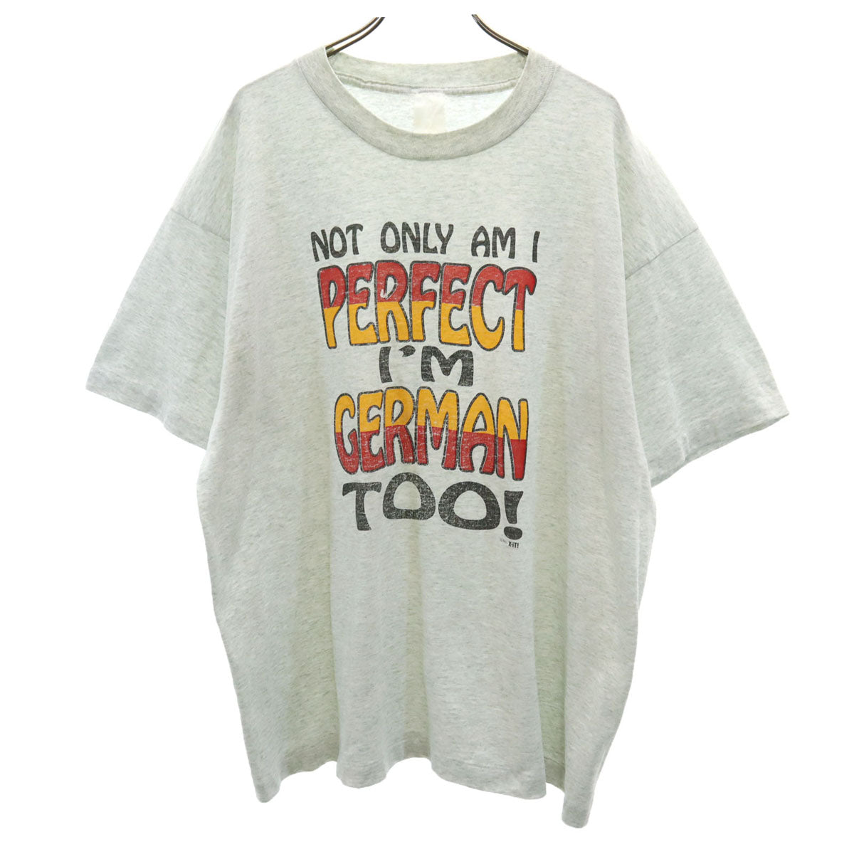 90s オールド 半袖 Tシャツ グレー シングルステッチ メンズ
