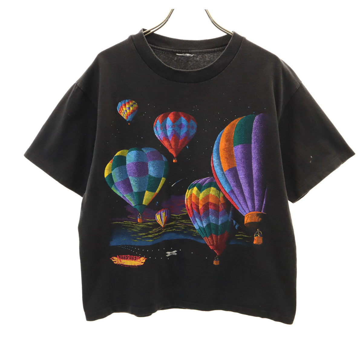 90s オールド 半袖 Tシャツ 黒 気球 メンズ