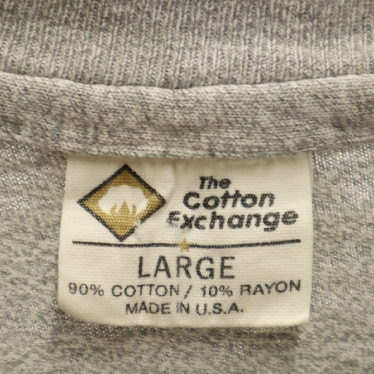 The Cotton Exchange ザコットンエクスチェンジ 90s USA製 オールド 長袖 Tシャツ L グレー メンズ