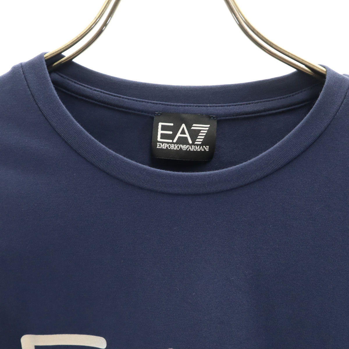 Emporio Armani エンポリオアルマーニ 長袖 Tシャツ M ブルー ストレッチ メンズ