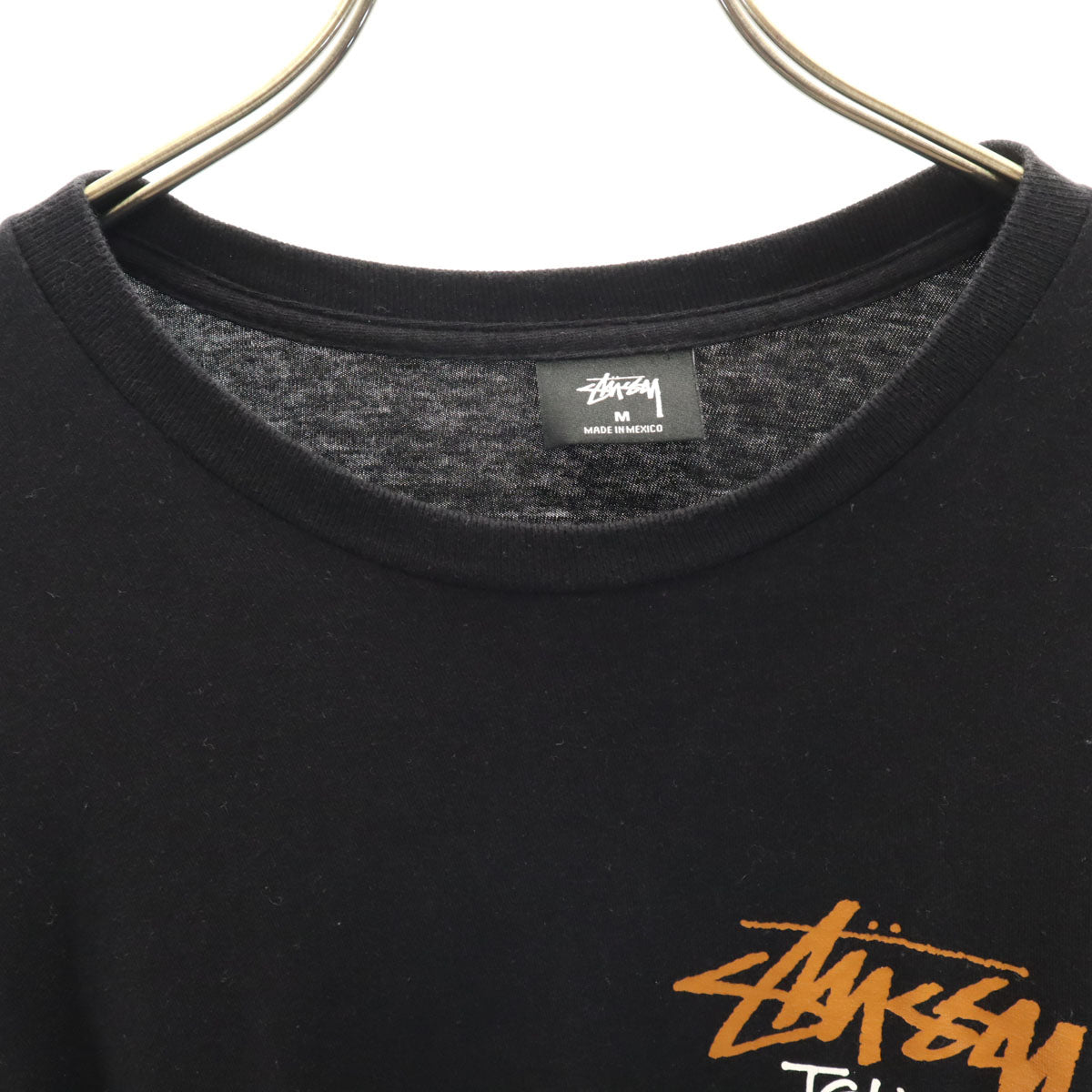 STUSSY ステューシー 長袖 Tシャツ M ブラック メンズ