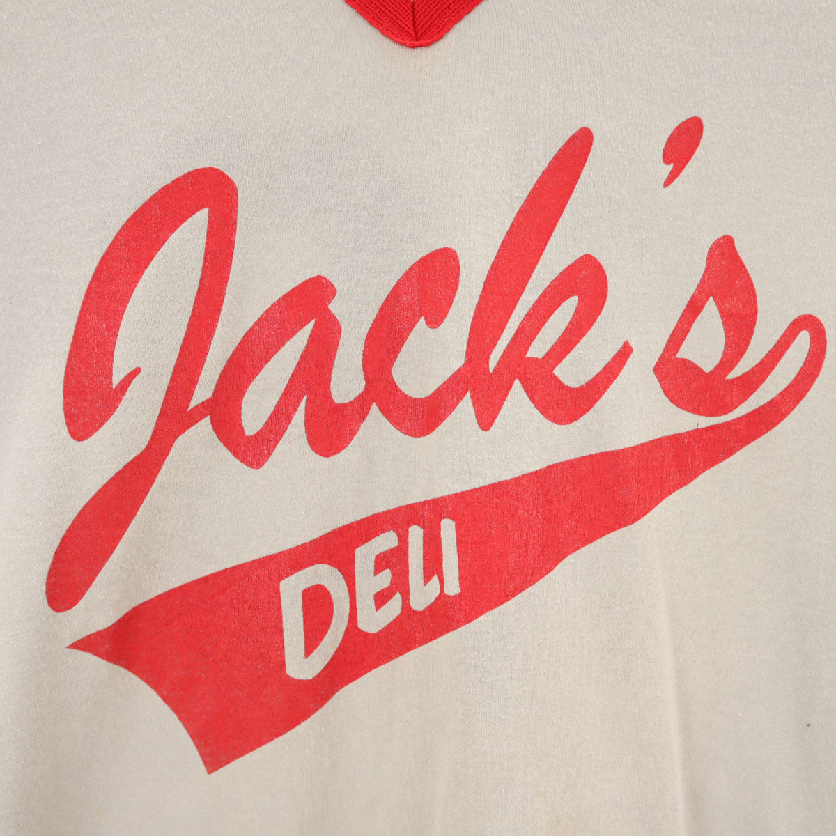 Majestic ATHLETIC マジェスティックアスレティック 90s USA製 オールド 半袖 Vネック ゲーム シャツ XL グレー メンズ