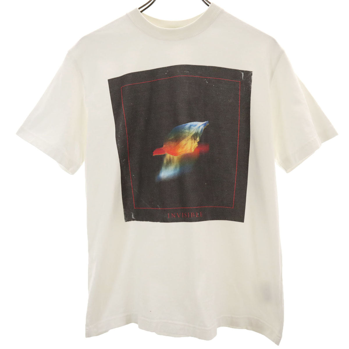 JOHN LAWRENCE SULLIVAN ジョンローレンスサリバン 日本製 INVISIBLE プリント 半袖 Tシャツ S ホワイト メンズ