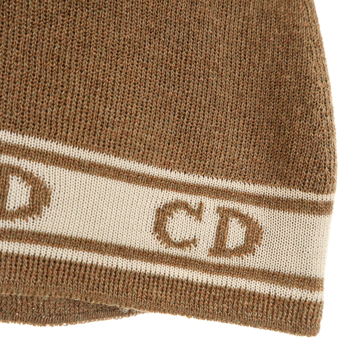 Christian Dior クリスチャンディオール 90s オールド 半袖 ニット M ブラウン レディース