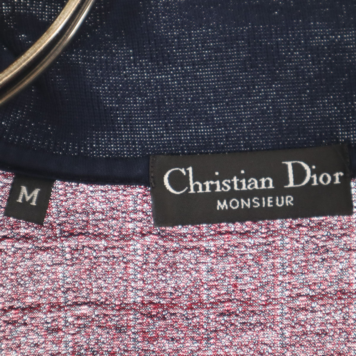 Christian Dior MONSIEUR クリスチャンディオール ムッシュ 90s オールド 半袖 ポロシャツ M レッド系 メンズ