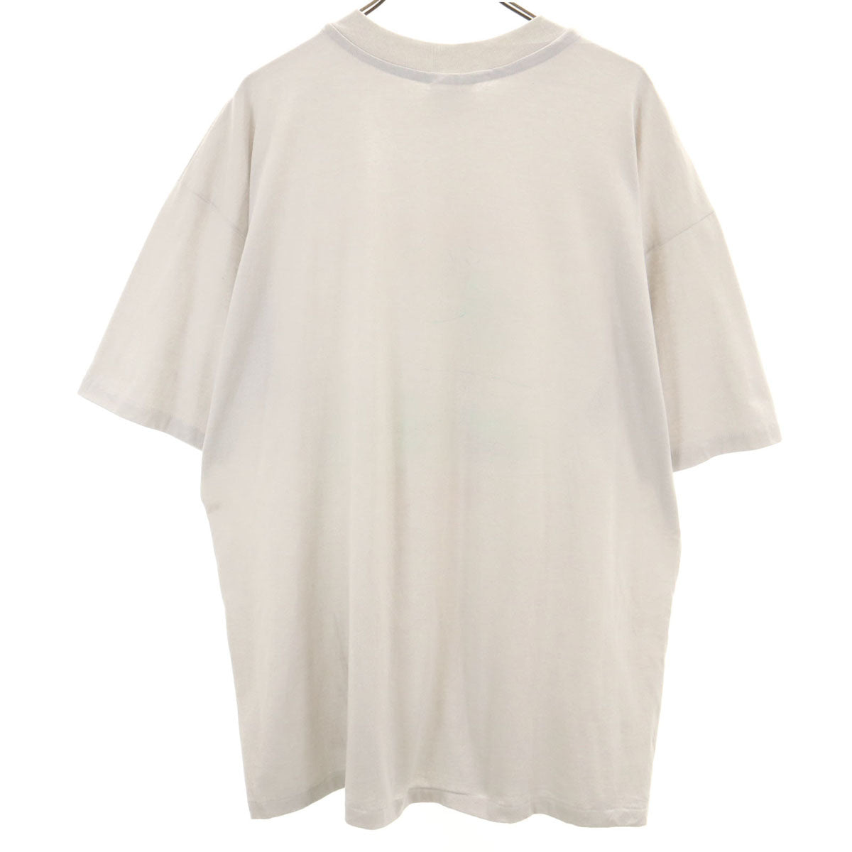 Hanes ヘインズ 80s USA製 ヴィンテージ メッセージプリント 半袖 Tシャツ XXL グレー シングルステッチ ビッグサイズ メンズ