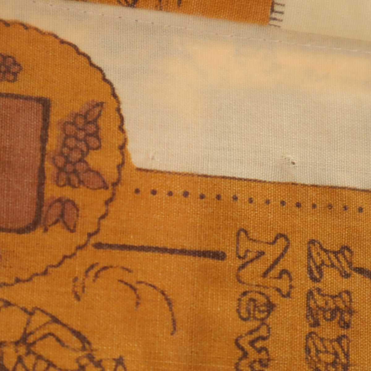 JP2 70s ヴィンテージ 総柄 長袖 シャツ XL イエロー系 メンズ