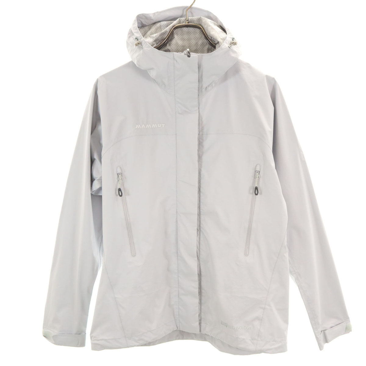Mammut マムート マイクロレイヤー ジャケット S グレー 収納袋付き アウトドア レディース