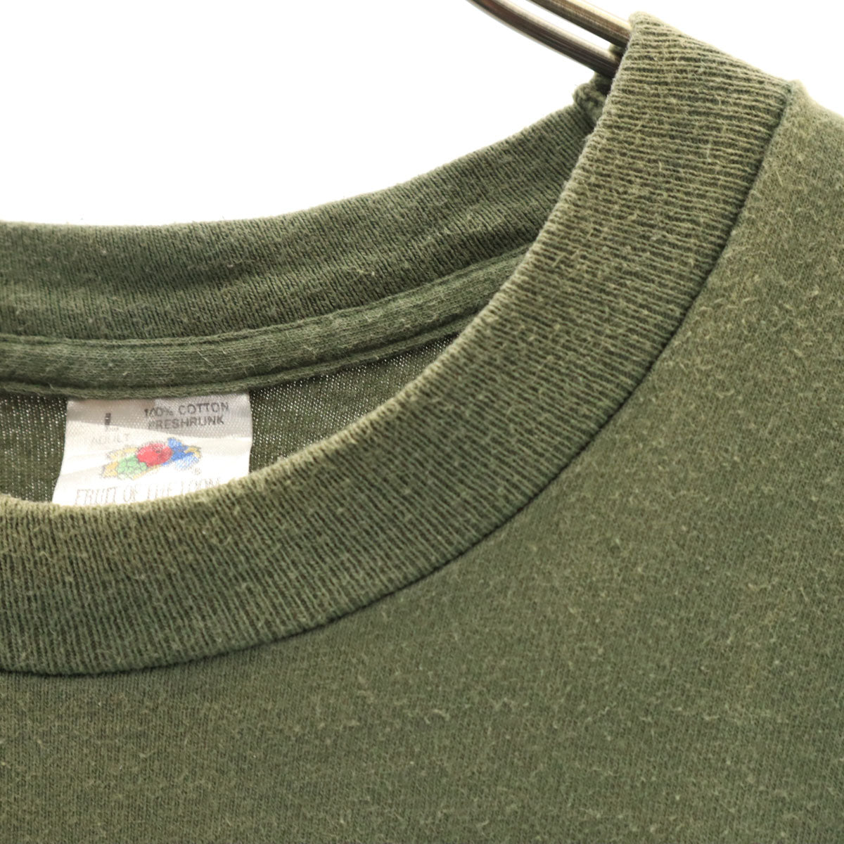 FRUIT OF THE LOOM フルーツオブザルーム 90s USA製 オールド ラブラドール・レトリーバー 半袖 Tシャツ L カーキ シングルステッチ ドッグ 犬 メンズ