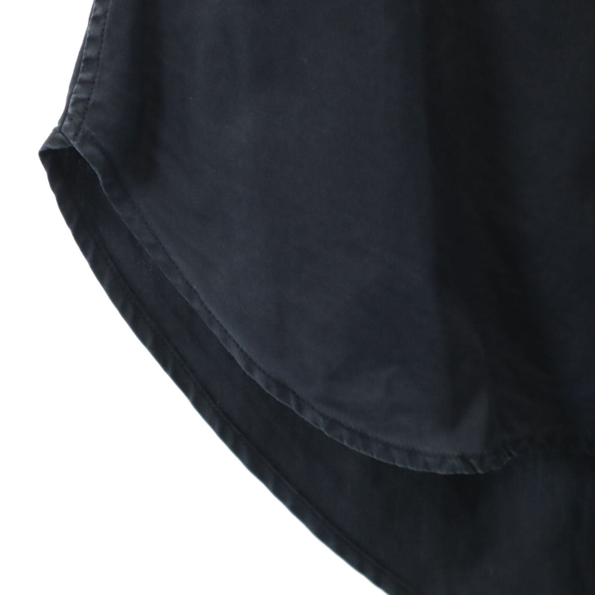 Y's ワイズ 日本製 長袖 アシメ シャツ 1 濃紺 ヨウジヤマモト 変形 レディース