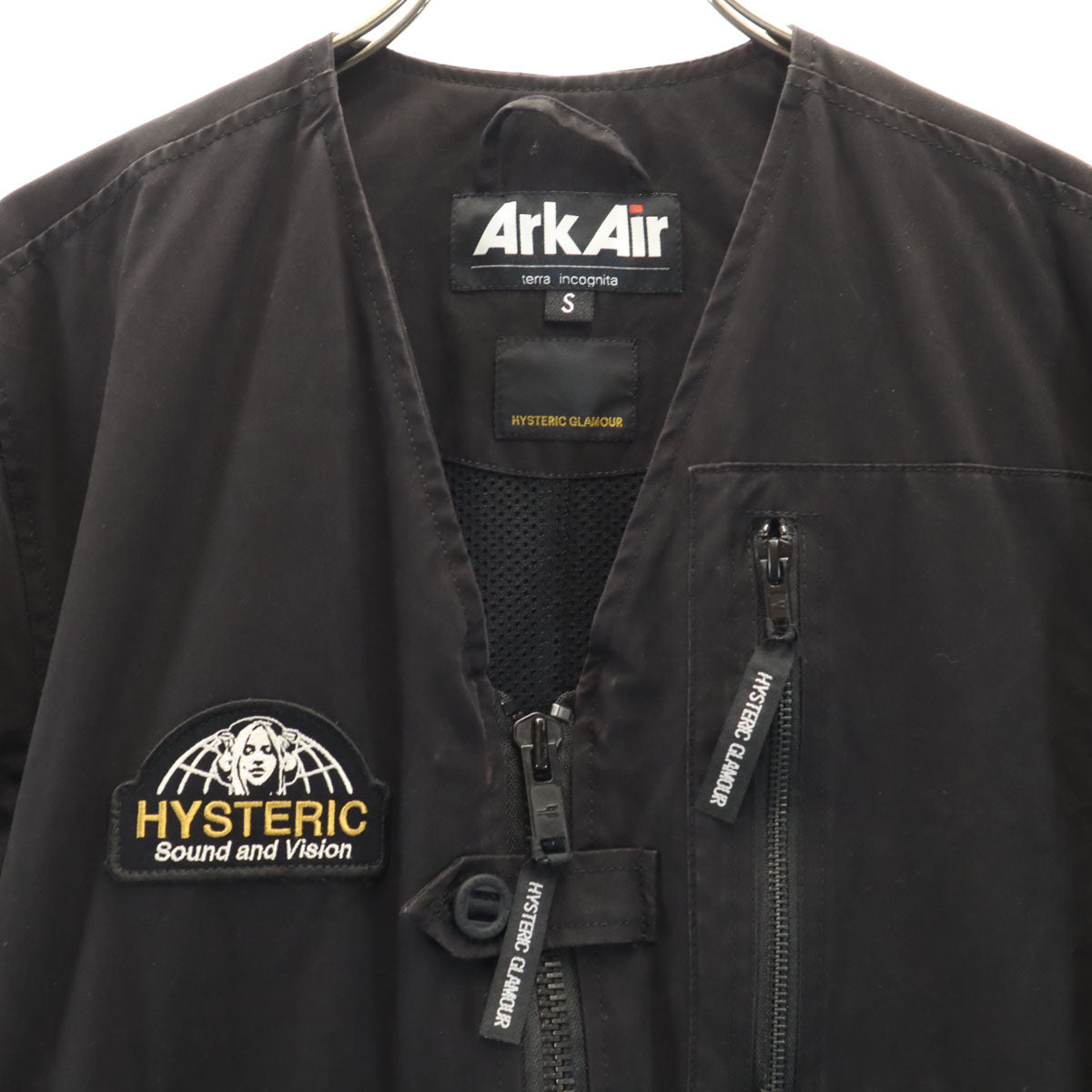 HYSTERIC GLAMOUR ヒステリックグラマー ArkAir アークエアー別注 UK製 トラフィック 02203AB01 ジャケット S ブラック メンズ
