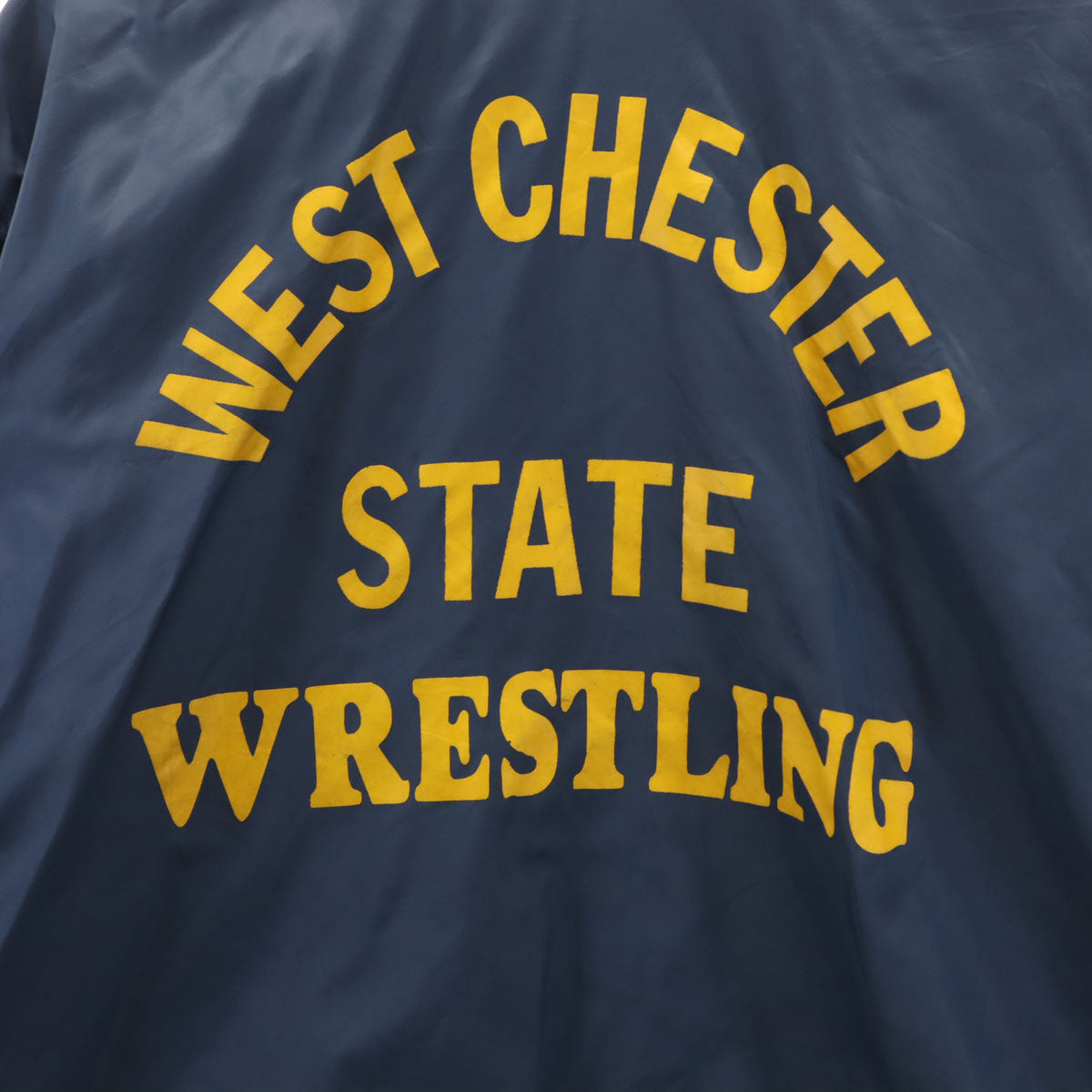WEST WIND 70s 80s ヴィンテージ バックプリント カレッジ コーチジャケット S ネイビー メンズ