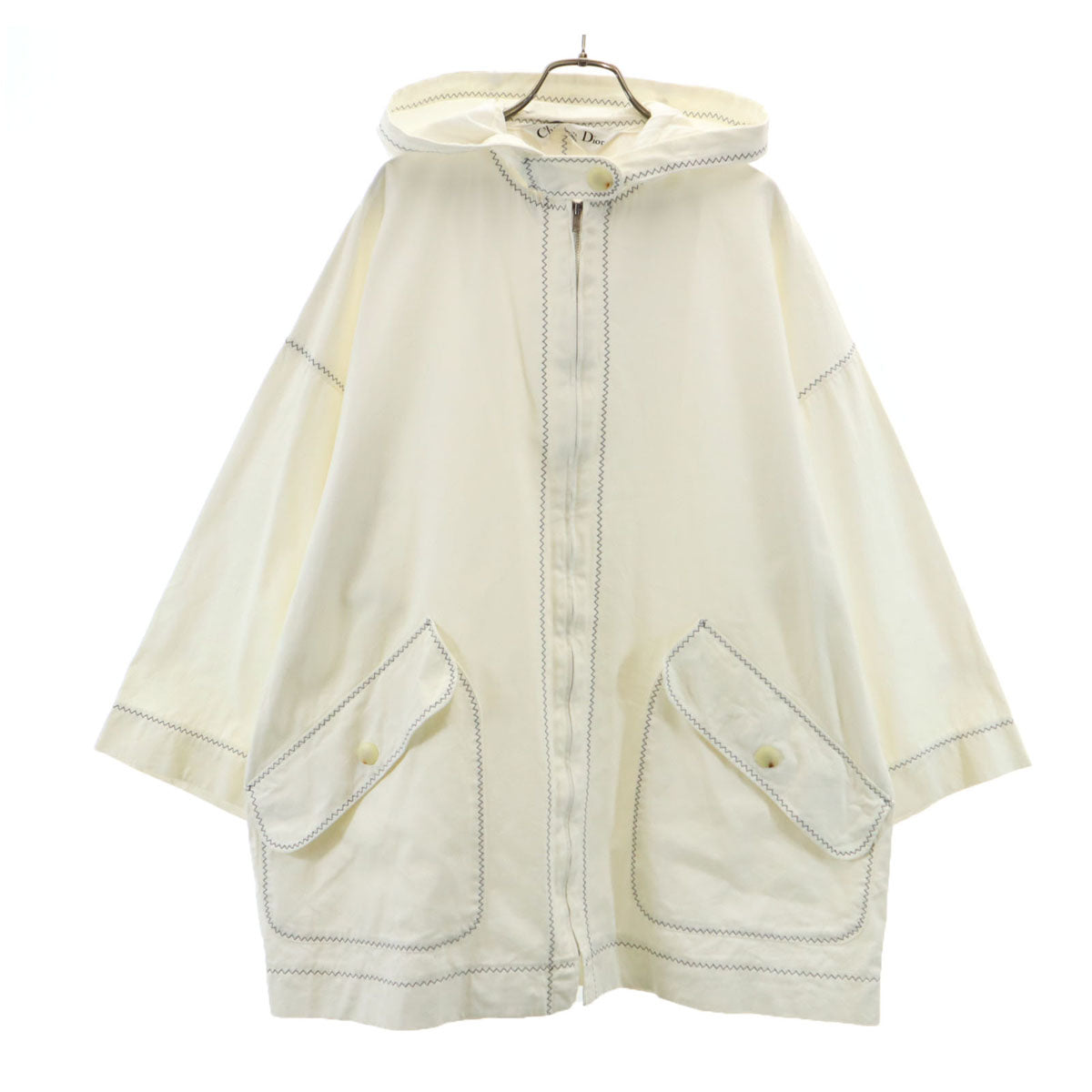 Christian Dior SPORTS クリスチャンディオールスポーツ 90s オールド フーデッド ジャケット アイボリー メンズ