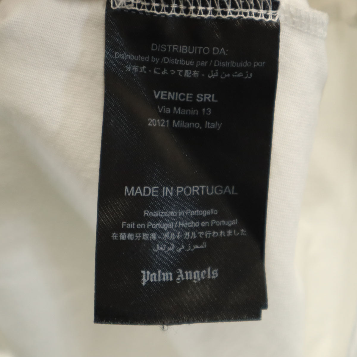 Palm Angels パームエンジェルス ポルトガル製 半袖 Tシャツ L ホワイト メンズ