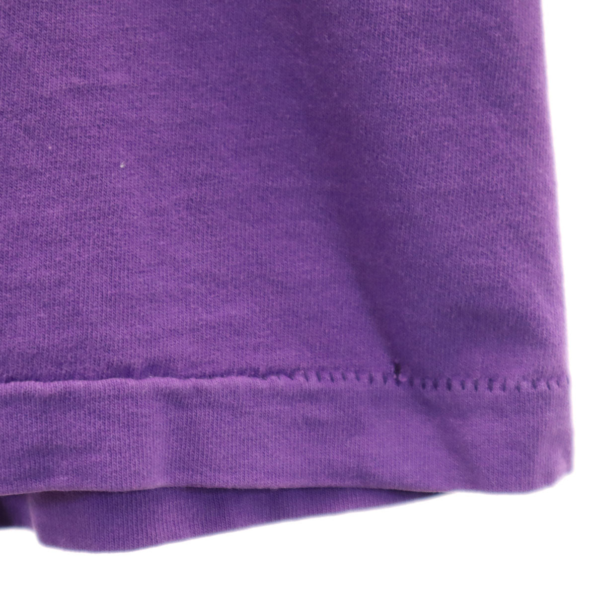 FRUIT OF THE LOOM フルーツオブザルーム 90s オールド USA製 キャット 半袖 Tシャツ S パープル シングルステッチ 猫 メンズ