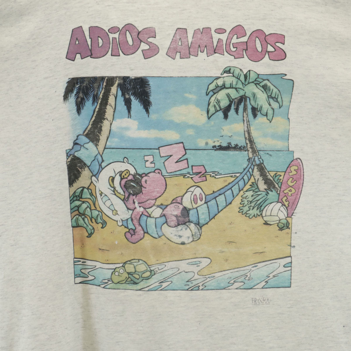 90s オールド 半袖 Tシャツ グレー シングルステッチ メンズ