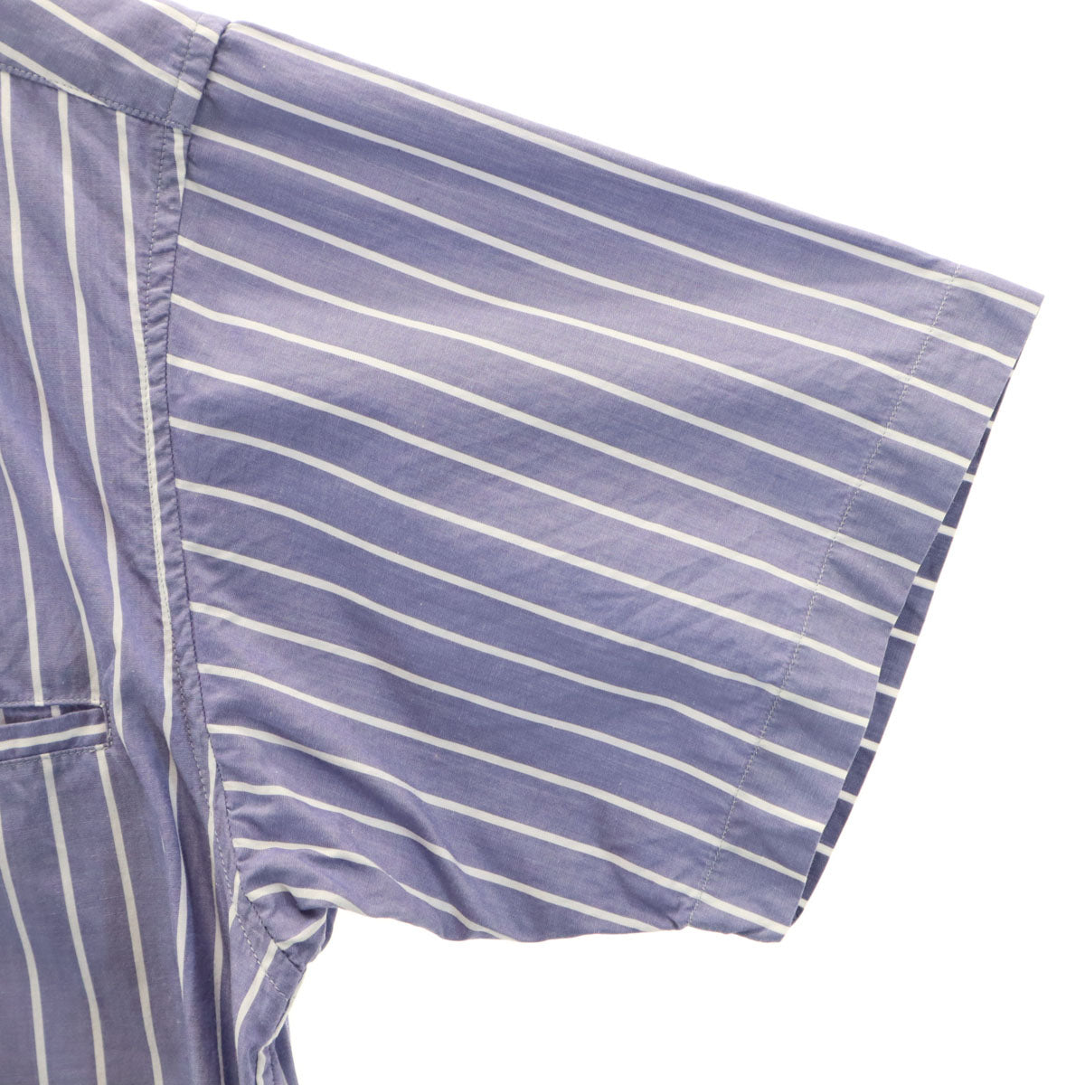 Christian Dior クリスチャンディオール 90s オールド ストライプ柄 半袖 シャツ M ネイビー系 メンズ