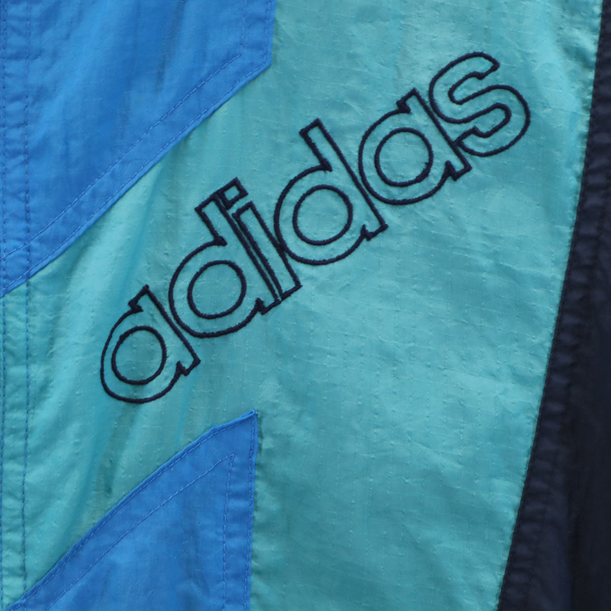 adidas アディダス 80s ヴィンテージ トレフォイルロゴ ウインドブレーカー M グリーン系 メンズ