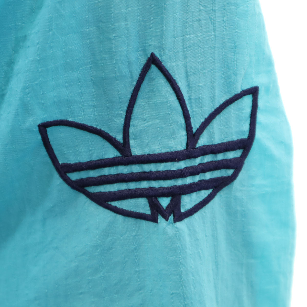 adidas アディダス 80s ヴィンテージ トレフォイルロゴ ウインドブレーカー M グリーン系 メンズ