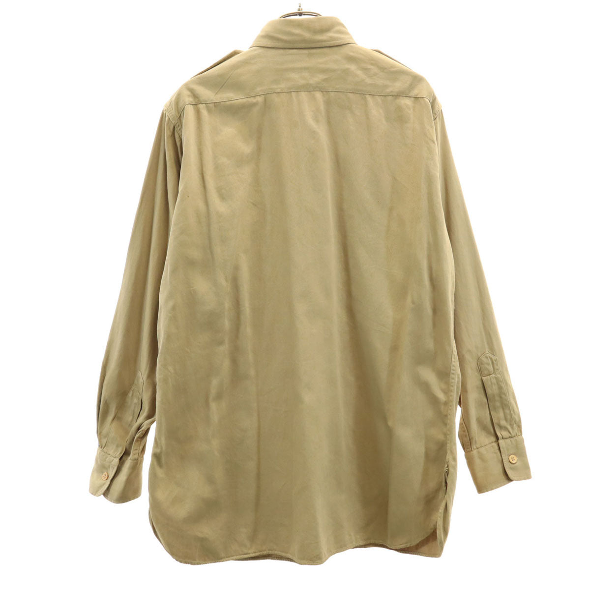 US ARMY アメリカ軍 40s WW2 ヴィンテージ 長袖 陸軍将校 ミリタリーシャツ 15-33 カーキ メンズ