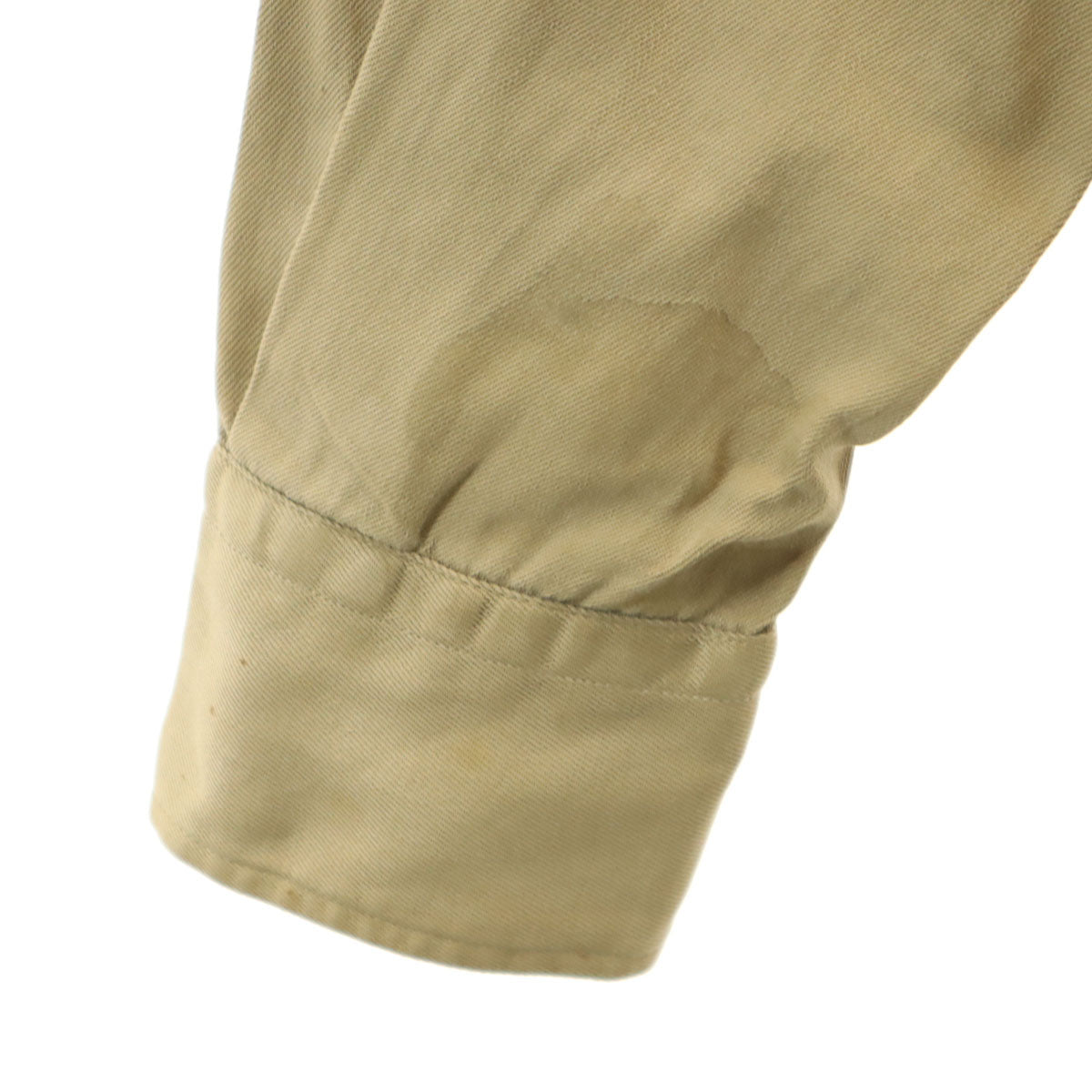 US ARMY アメリカ軍 40s WW2 ヴィンテージ 長袖 陸軍将校 ミリタリーシャツ 15-33 カーキ メンズ