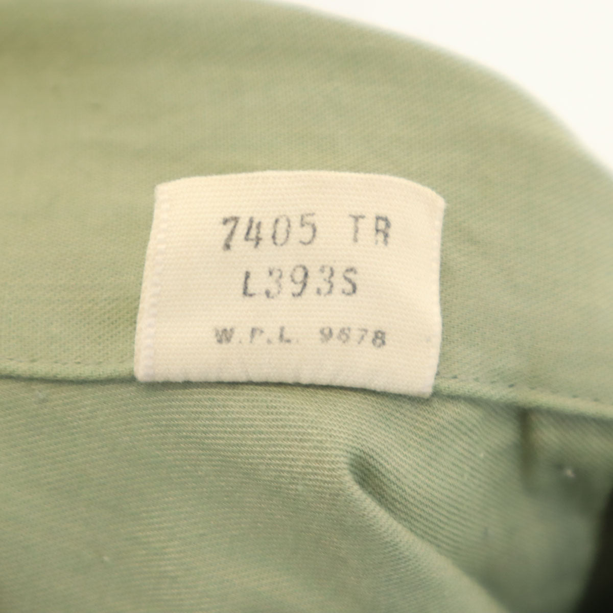 ARROW アロー 70s ヴィンテージ 長袖 オープンカラー ミリタリーシャツ 15-151/2 カーキ メンズ