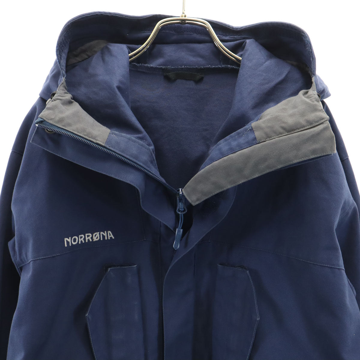 NORRONA ノローナ コットン アノ ジャケット S ネイビー アウトドア メンズ