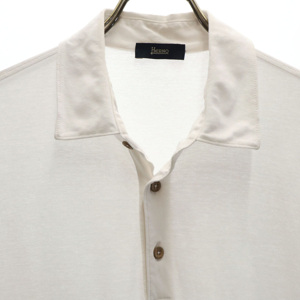 Herno ヘルノ 半袖 ポロシャツ 54 ホワイト メンズ