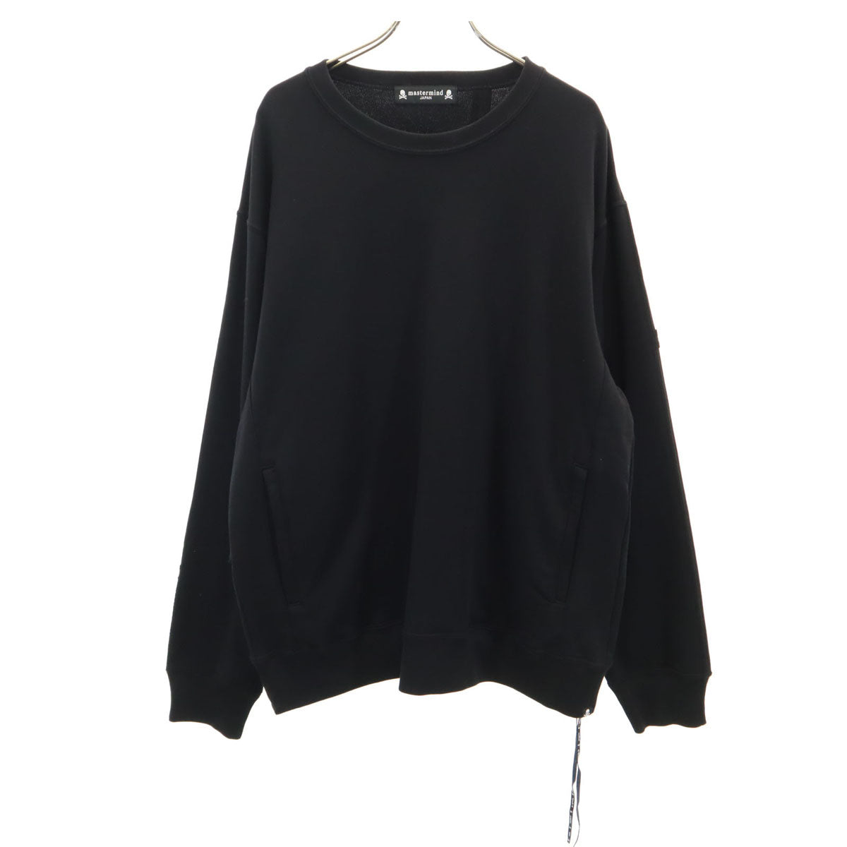 mastermind JAPAN マスターマインド ジャパン 日本製 バックスカル 長袖 パズル スウェット トレーナー M ブラック メンズ