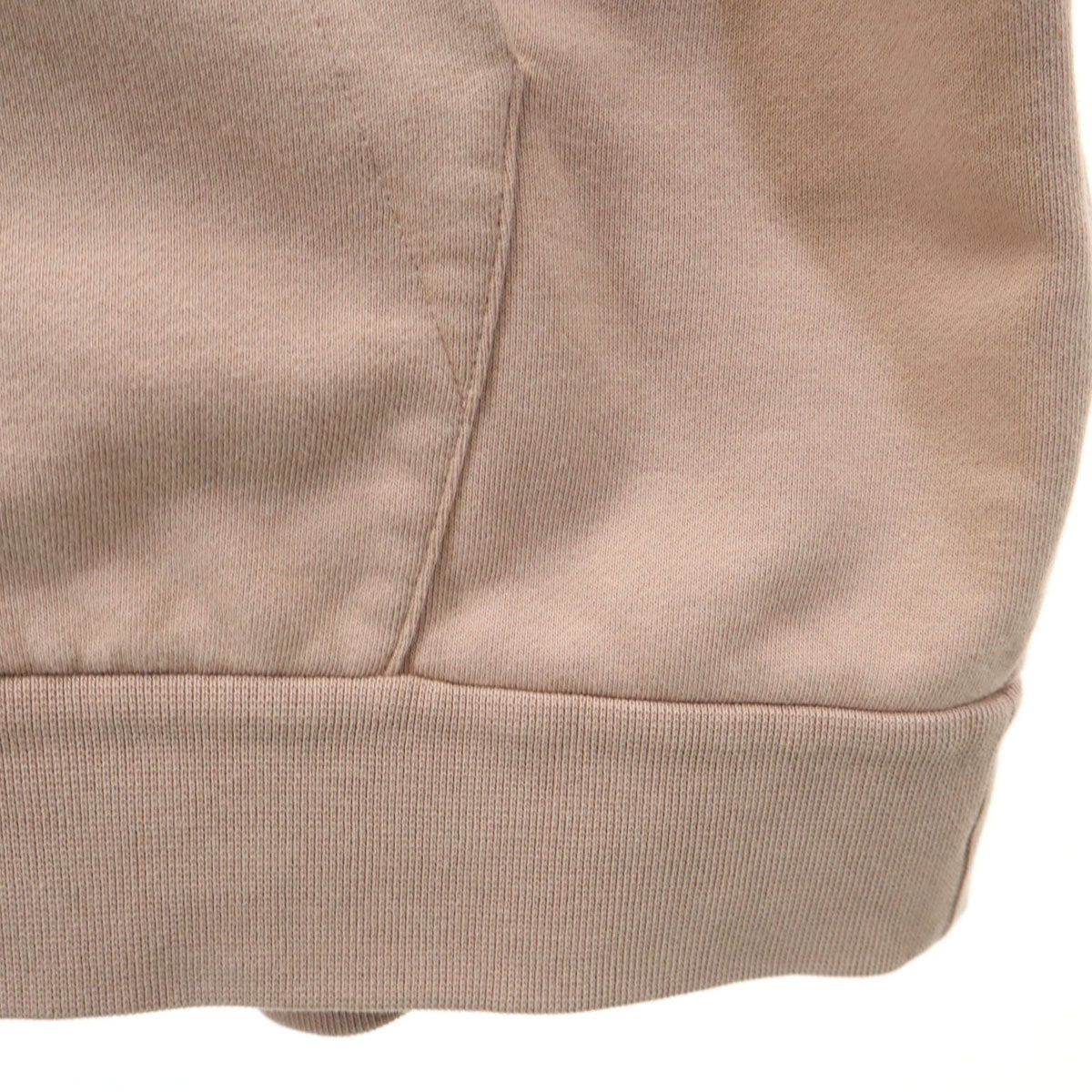 MONCLER モンクレール 20AW F20918G75510 バックロゴ 長袖 スウェット ジップパーカー XXL ピンクベージュ ビッグサイズ メンズ