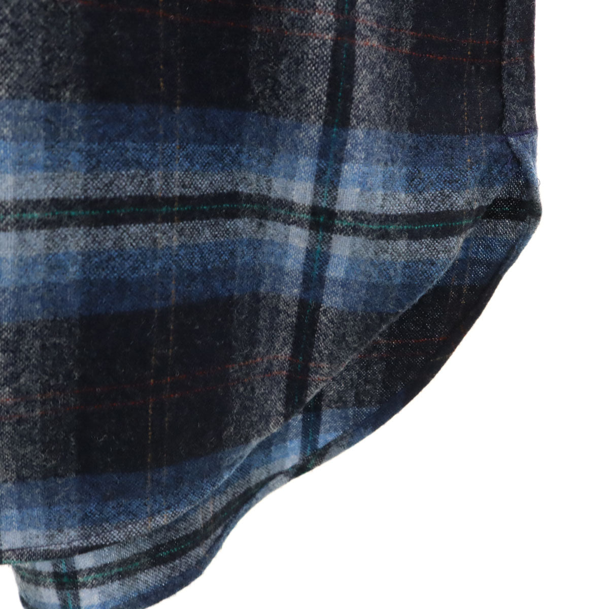 PENDLETON ペンドルトン 70s USA製 ヴィンテージ チェック柄 長袖 ネルシャツ L ネイビー メンズ