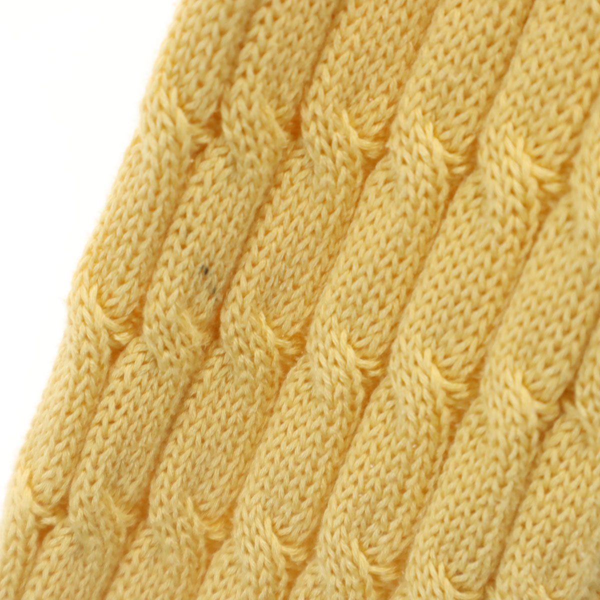 Salvatore Ferragamo サルヴァトーレフェラガモ 長袖 Vネック ニットカーディガン XS イエロー系 ケーブル レディース