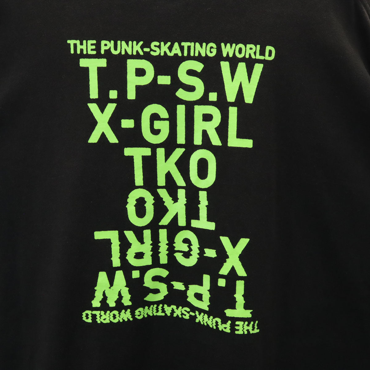 X-girl エックスガール バックプリント 長袖 Tシャツ S ブラック ロンT レディース