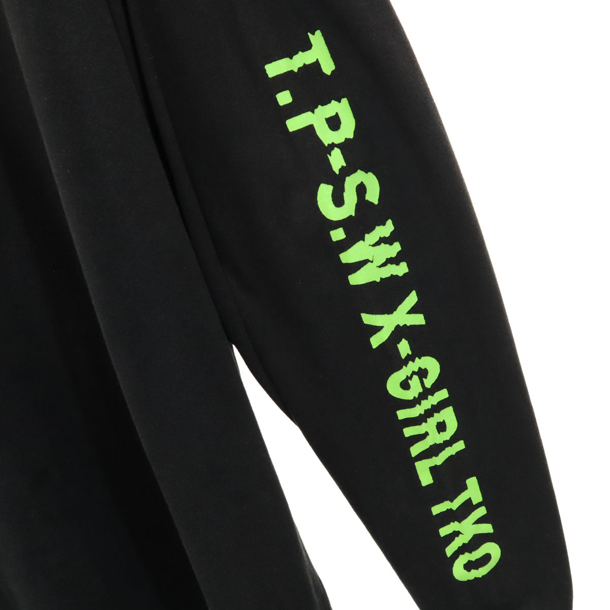 X-girl エックスガール バックプリント 長袖 Tシャツ S ブラック ロンT レディース