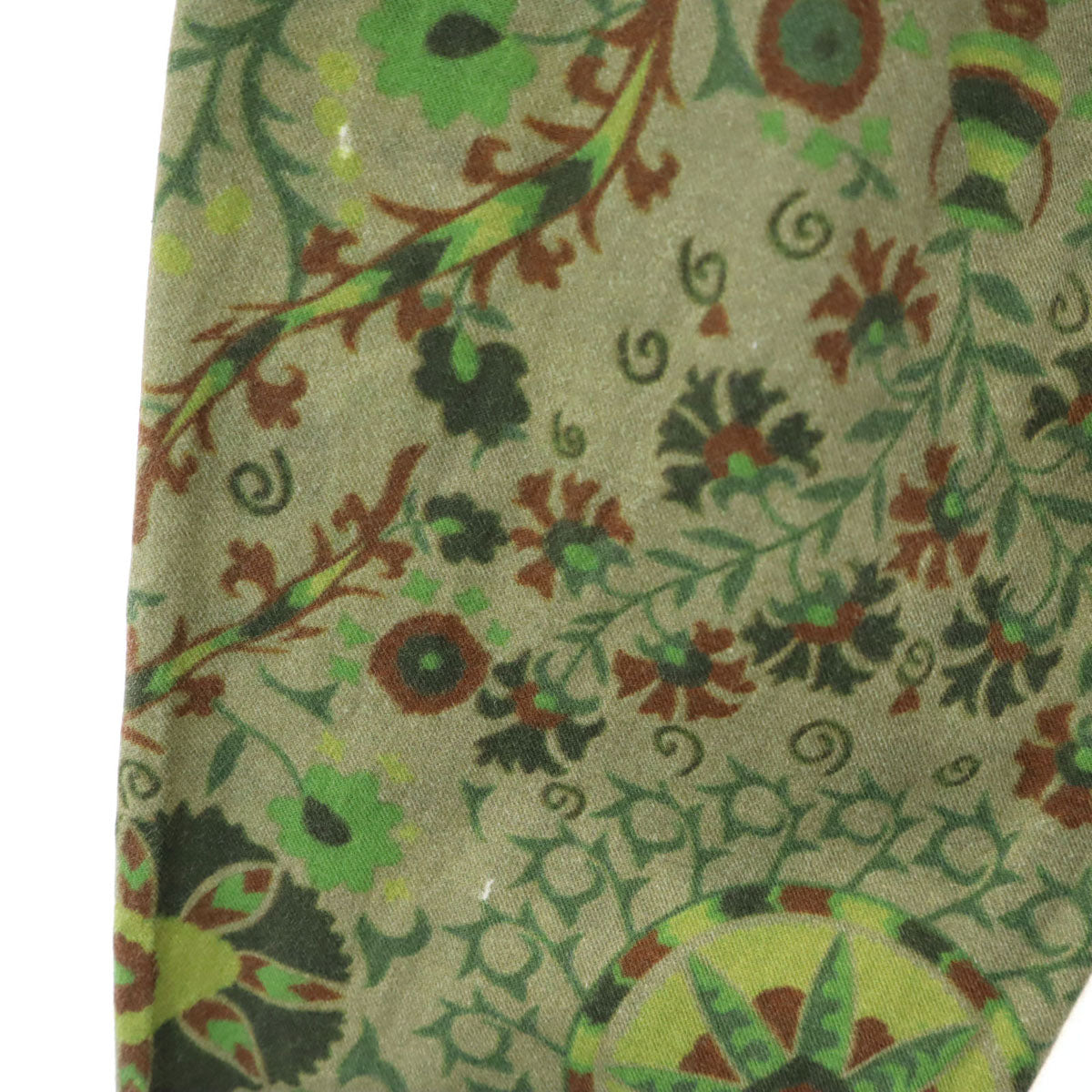 WHITE MOUNTAINEERING ホワイトマウンテニアリング 16ss 日本製 総柄 長袖 スキッパーカラー カットソー 1 オリーブ メンズ